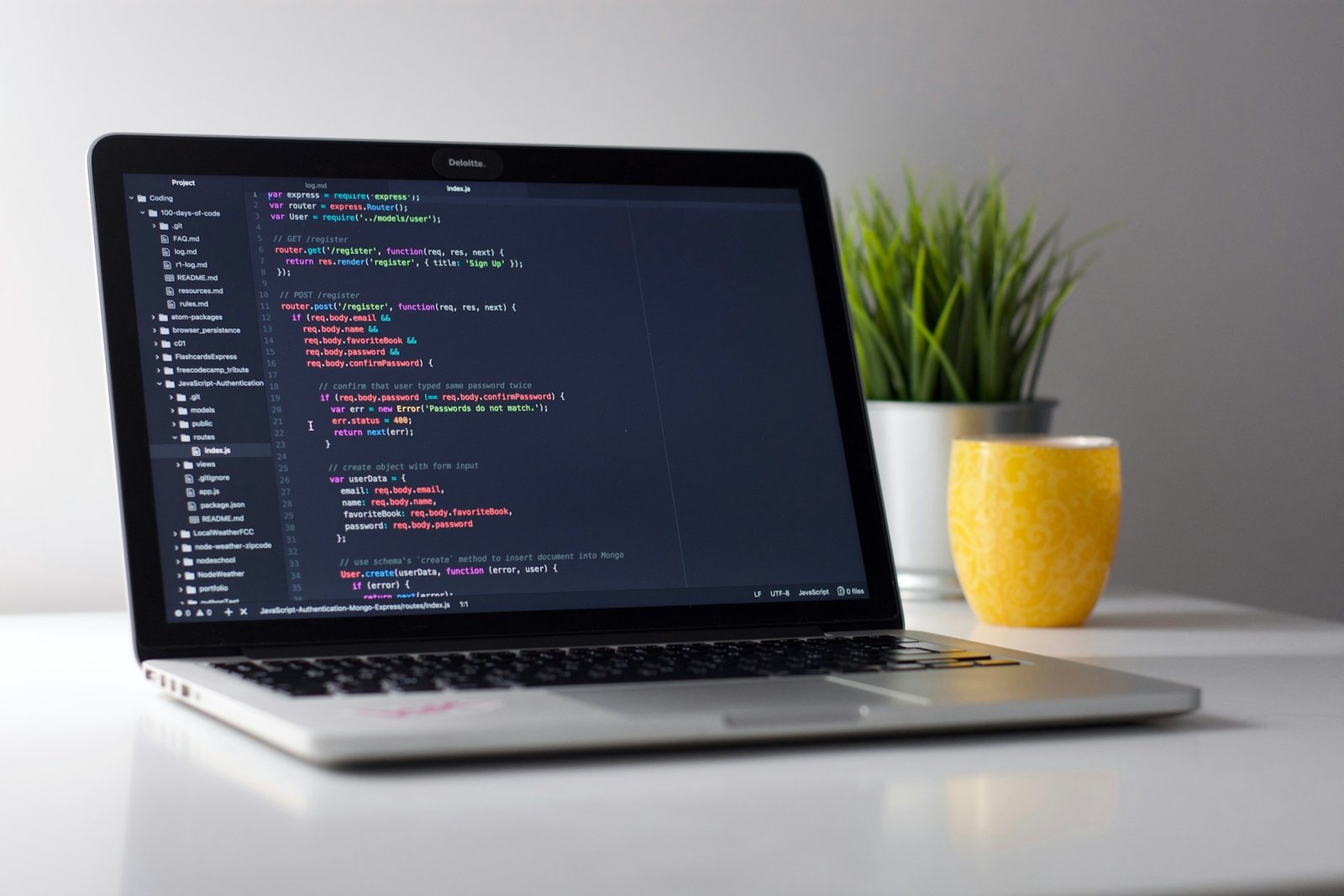 Laptop Code Plant